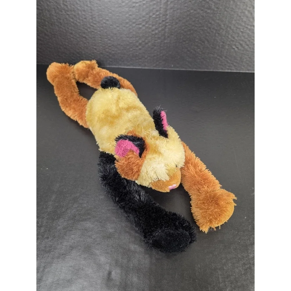 Old Navy Cat Plush Long Legs‎ Calico Stuffed Animal 12x9 Floppy Pink Nose